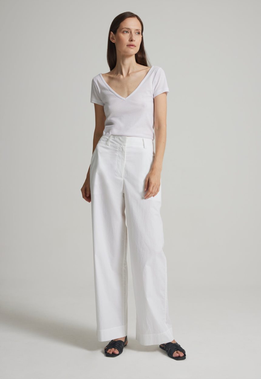 Jac + Jack Adrien Cotton Pant - White